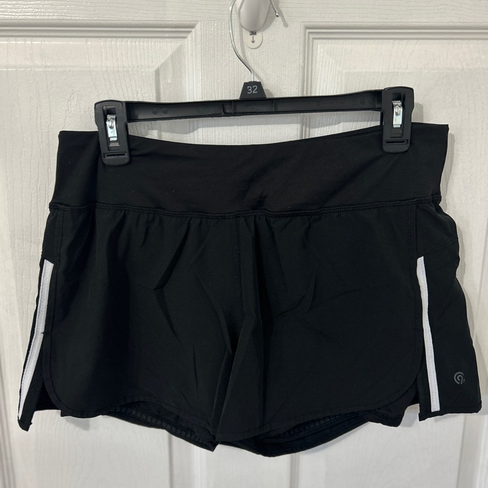 Champion Black Athletic Shorts with Elastic Waistband